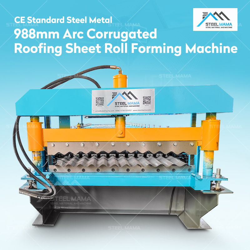 Corrugated sheet roof press making machine