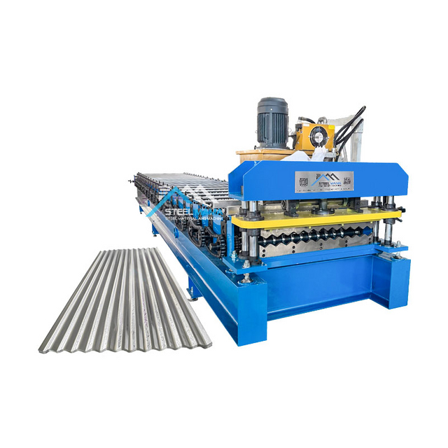 G550 Full Automatic Glazed Metal Tile Roofing Corrugated Sheet Cold Roll Forming Machine Production Line