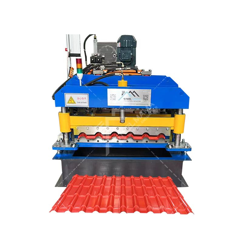 Cameroon Popular High Performance 800 Glazed Q Tile Roofing Sheet Roll Forming Machine