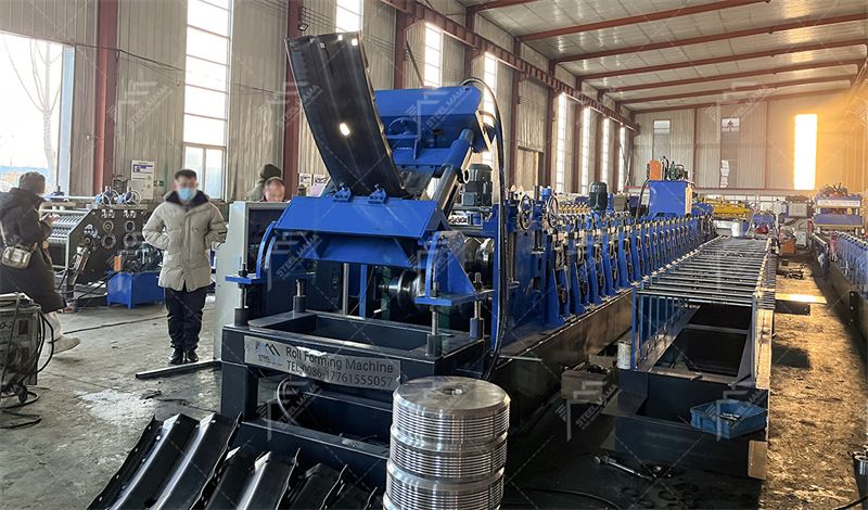 Corrugated tunnel liner plate production line