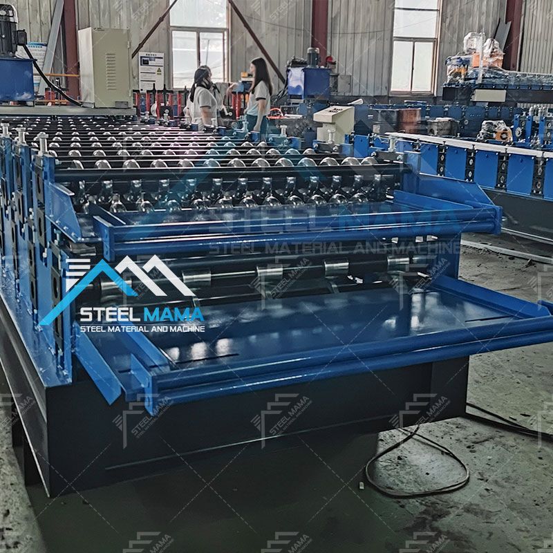 Zambia Popular Double Layer Durable Type 836 Corrugated And 840 TR5 Trapezoidal Roofing Sheet Making Machine