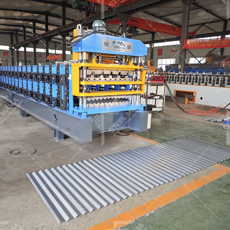 South Africa Popular High Speed 686 IBR And G550 Corrugated Double Layer Roof Sheet Machine