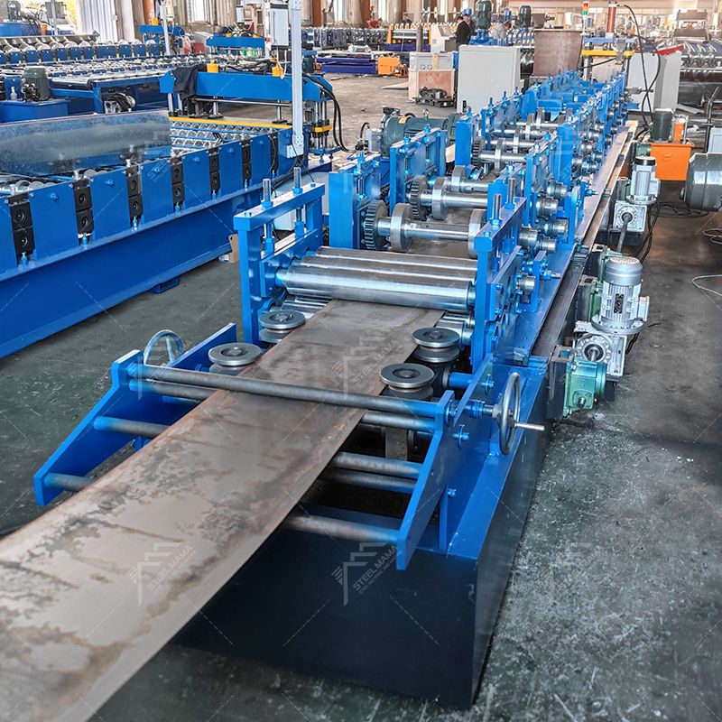 Full Automatic Change High Speed C Shaped Purlin Cold Roll Forming Machine