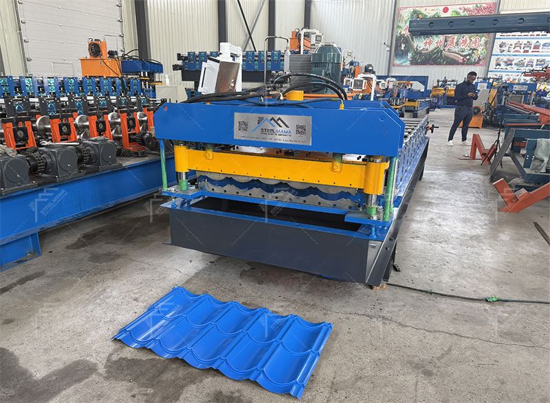 glazed roof tile roll forming machine