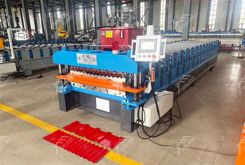 double roof panel roll forming machine