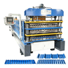Premium 988 Corrugated & 1000 Trapezoidal & 996 Wall Panel Three Layer Roof Sheet Roll Forming Machine Line for Palestine