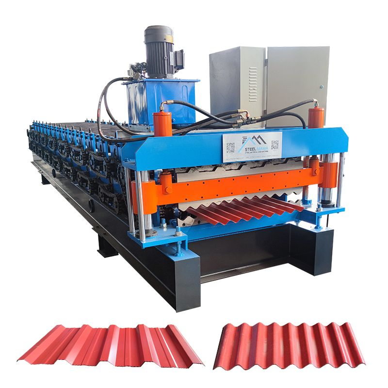 South Africa Popular Full Automatic 704 Trapezoidal & 620 Corrugated Roofing Sheet Double Layer Machine