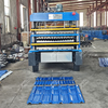 Uganda Popular High Productivity 1000 IBR & 800 Tile & 988 Corrugated Roofing Sheet Three Layer Machine