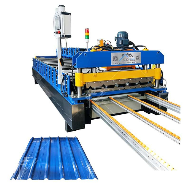 Steelmama High Productivity 840 Trapezoidal Roofing Sheet Roll Forming Machine for Ecuador 