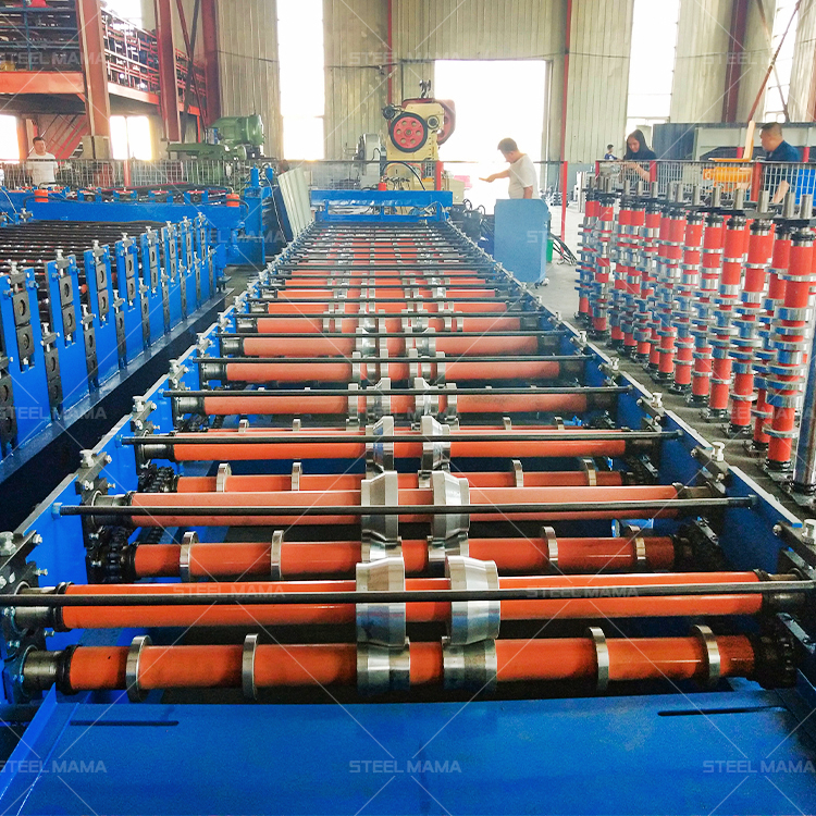 PPGL GL Trapezoidal Type Metal Sheet Making Machine 1020 IBR Roofing Sheet Roll Forming Machine