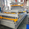 988 Corrugated Steel Sheet 1044 Glazed Roof Tile Double Layer Roll Forming Making Machine For Building Material Manufacture