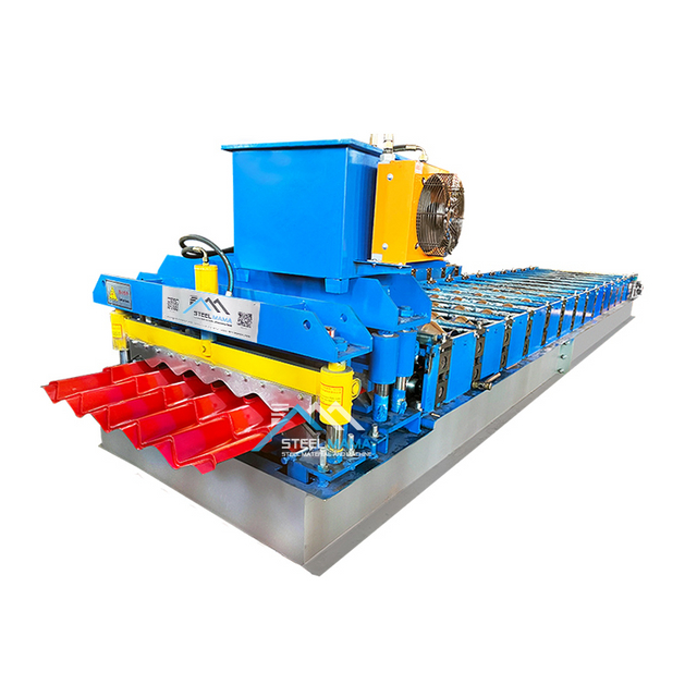 Roof Manufacturer Glazed Tile Metal Steel Sheet Cold Roll Forming Machine Price Corrugated Wave Profile Roofing Tile Making Machine