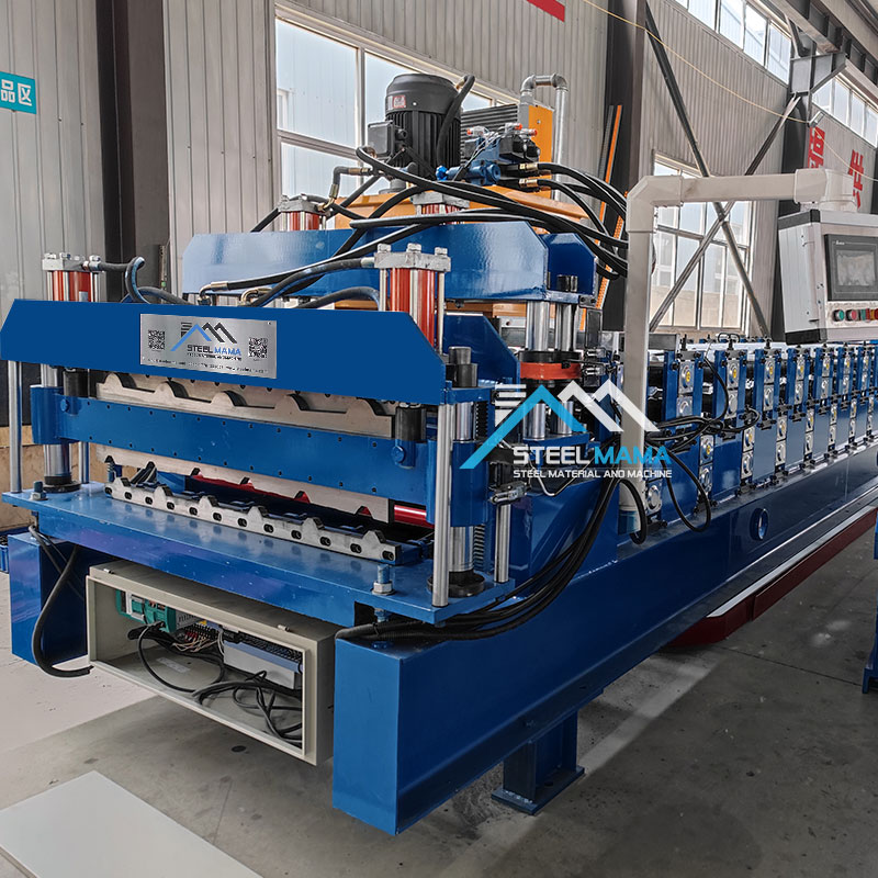 TR6 IBR Trapezoidal And Corrugated Q Tile Double Layer Sheet Iron Steel Roll Coil Roof Roll Forming Machine