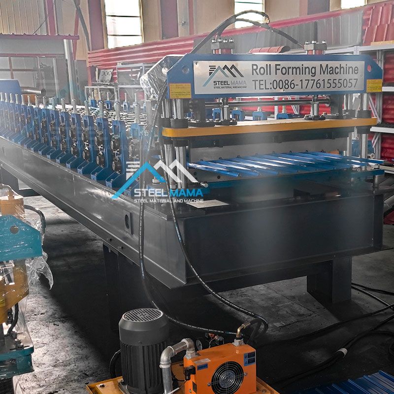 High Quality 810 IBR Sheet Trapezoidal Roof Making Machine Roll Forming Machinery For Romania