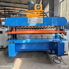 Low Price Full Automatic 988 Corrugated And TR4 IBR Trapezoidal Double Layer Roof Panel Roll Forming Machine