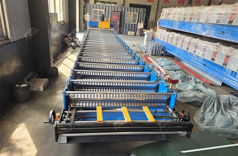 corrugated metal forming machine