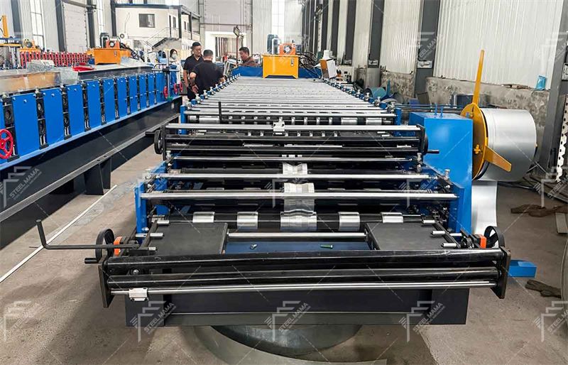 double layer roll panel machine