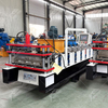 South Africa Popular High Efficiency Galvanized Steel 700 Spring Lock Roll Forming Machine