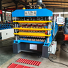 Chile Popular High Standard 800 Tile & 5V & 836 Corrugated Roofing Sheet Three Layer Machine