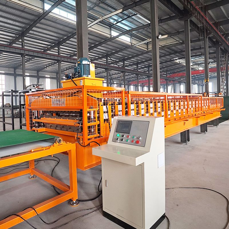 Germany Popular Full Automatic 1070 IBR & 1035 Trapezoidal Roofing Sheet Double Layer Machine