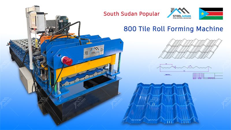 Metal 1100 glazed tile roof sheet machine
