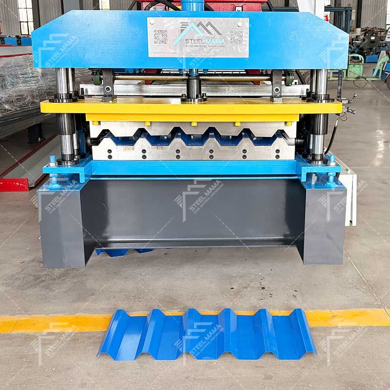 Steelmama High Quality Full Automatic 780 Trapezoidal Roofing Panel Sheet Roll Forming Machine for Libya 