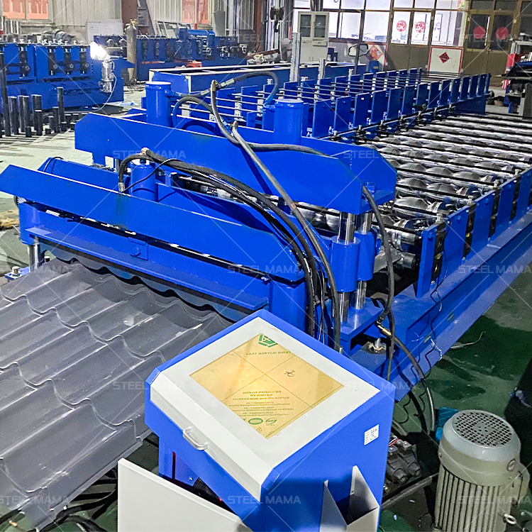 Factory Glazed Tile Metal Steel Sheet Making Zee Tile Cold Roll Forming Machine Price for sale