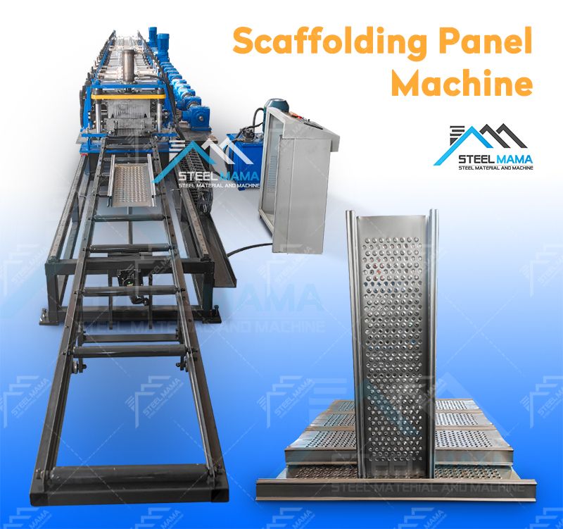 Steel Board Scaffolding Panel Roll Forming Machine
