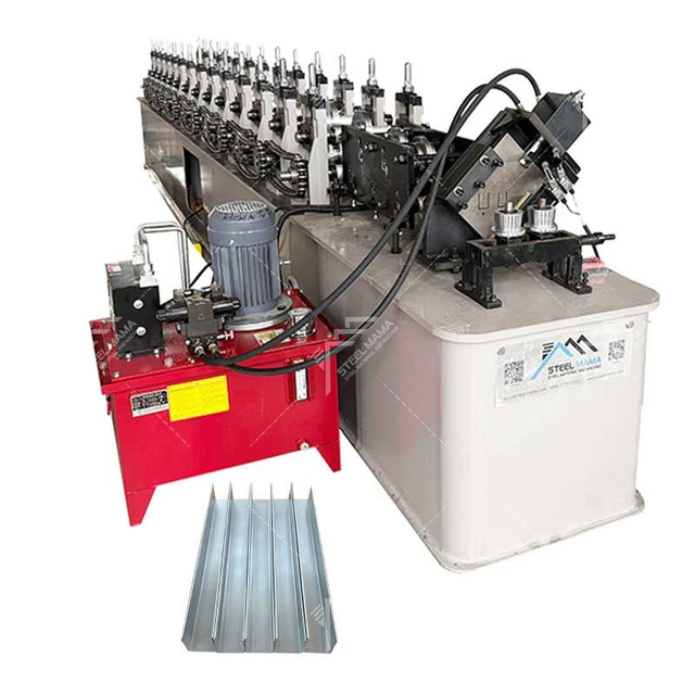 Steelmama Spain Popular High Productivity Metal U Track Double Row Keel Roll Forming Machine 