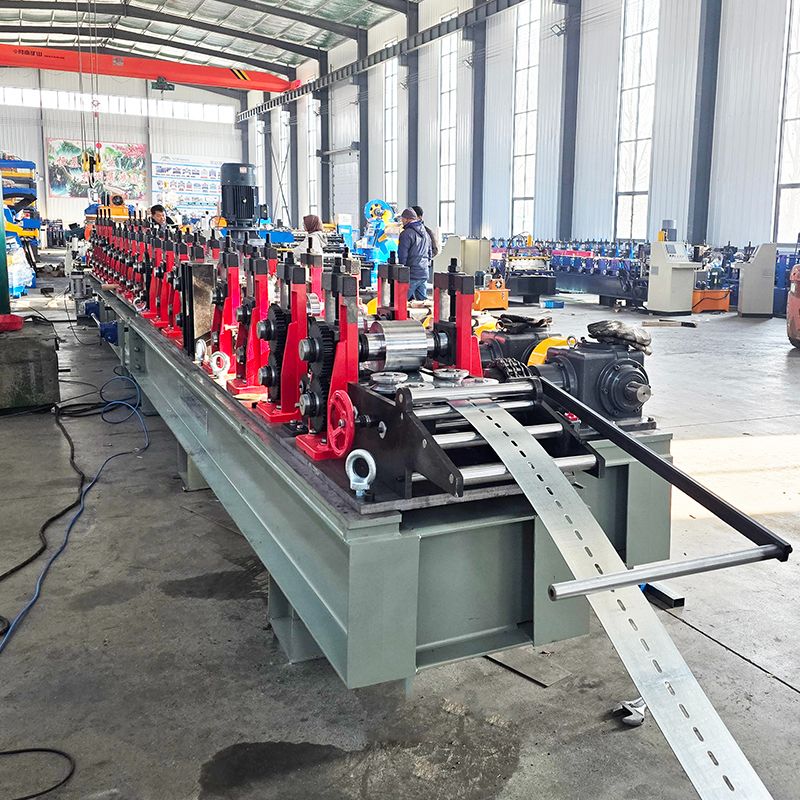 Indonesia Popular High Performance Full Automatic Solar Rack Roll Forming Machine