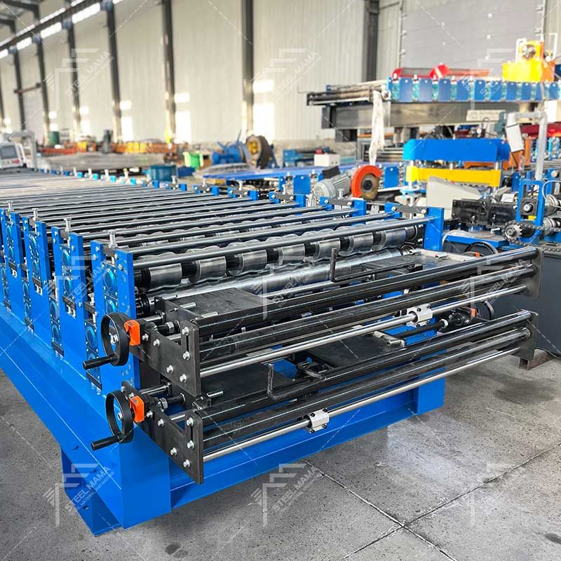 Steelmama Colombia Popular Full Automatic R101 IBR & Glazed Q Tile Roofing Sheet Double Layer Machine