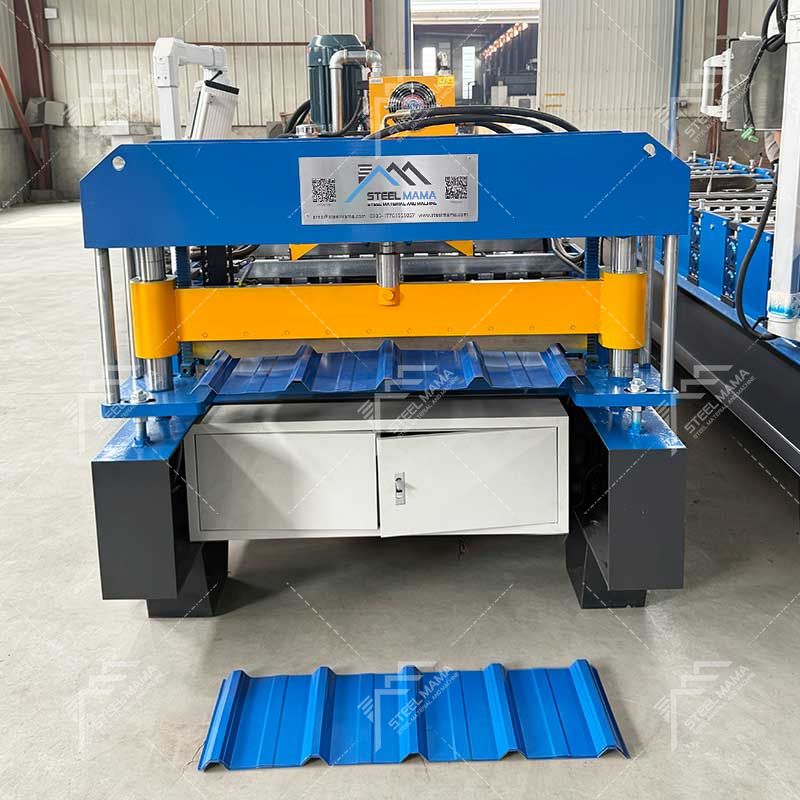 Steelmama Cameroon Popular 840 Trapezoidal Cold Roof Panel Sheet Roll Forming Machine for Sale