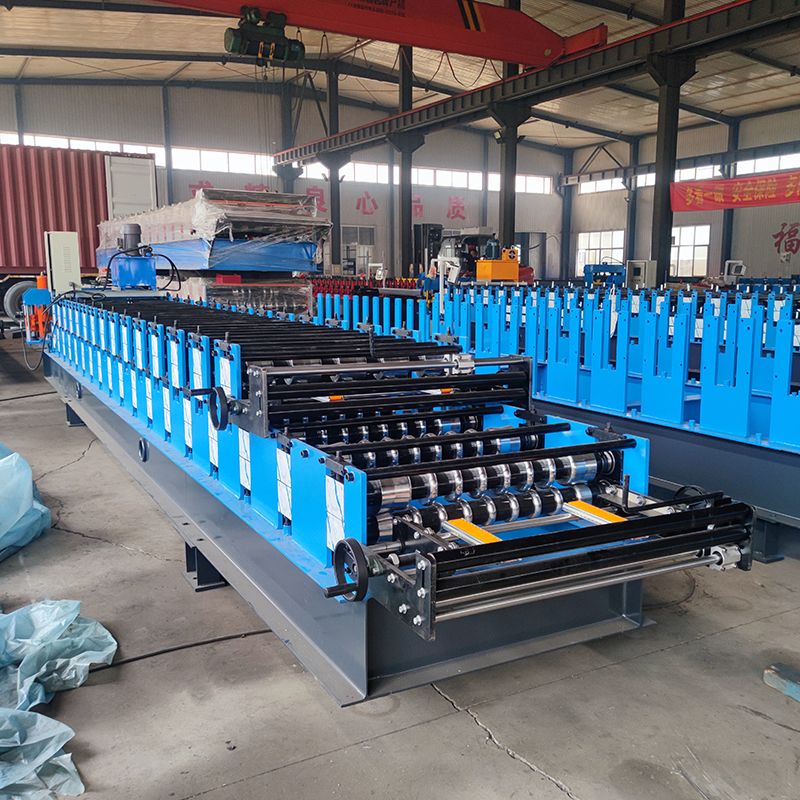 South Africa Popular Full Automatic 704 Trapezoidal & 620 Corrugated Roofing Sheet Double Layer Machine