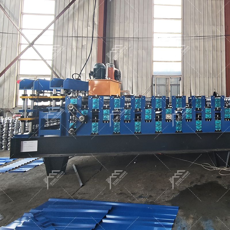 Uganda Popular High Productivity 1000 IBR & 800 Tile & 988 Corrugated Roofing Sheet Three Layer Machine
