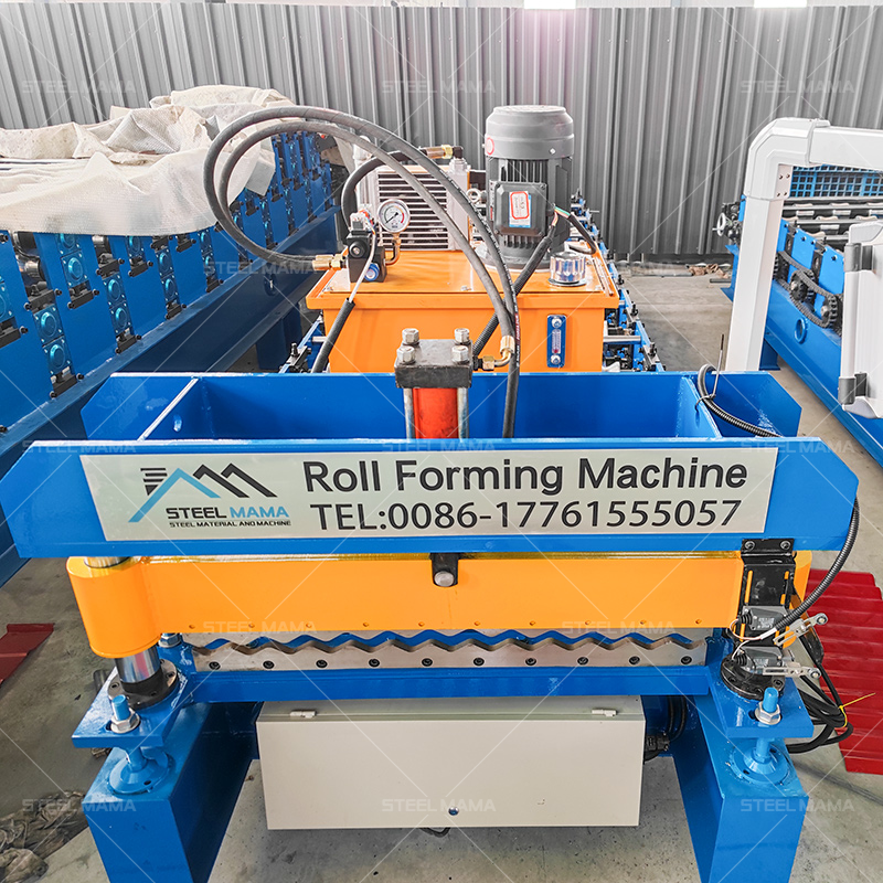High Speed Metal Aluminum Galvanized Color Steel Sheet 836 Corrugated Arc Roofing Machine For African Market