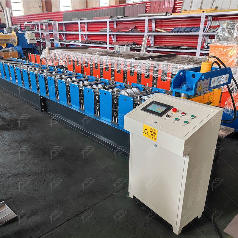 Russia Popular Full Automatic Self Lock Standing Seam Roofing Sheet Profiling Roll Forming Machine