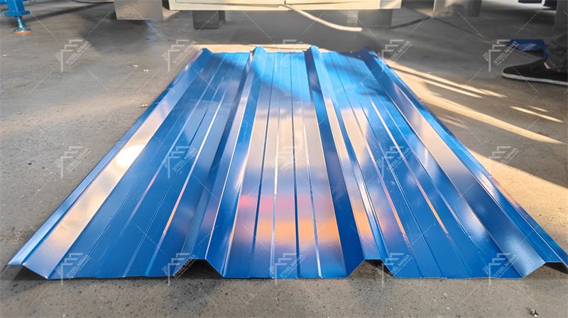800 Trapezoidal Roofing Sheet Roll Forming Machine