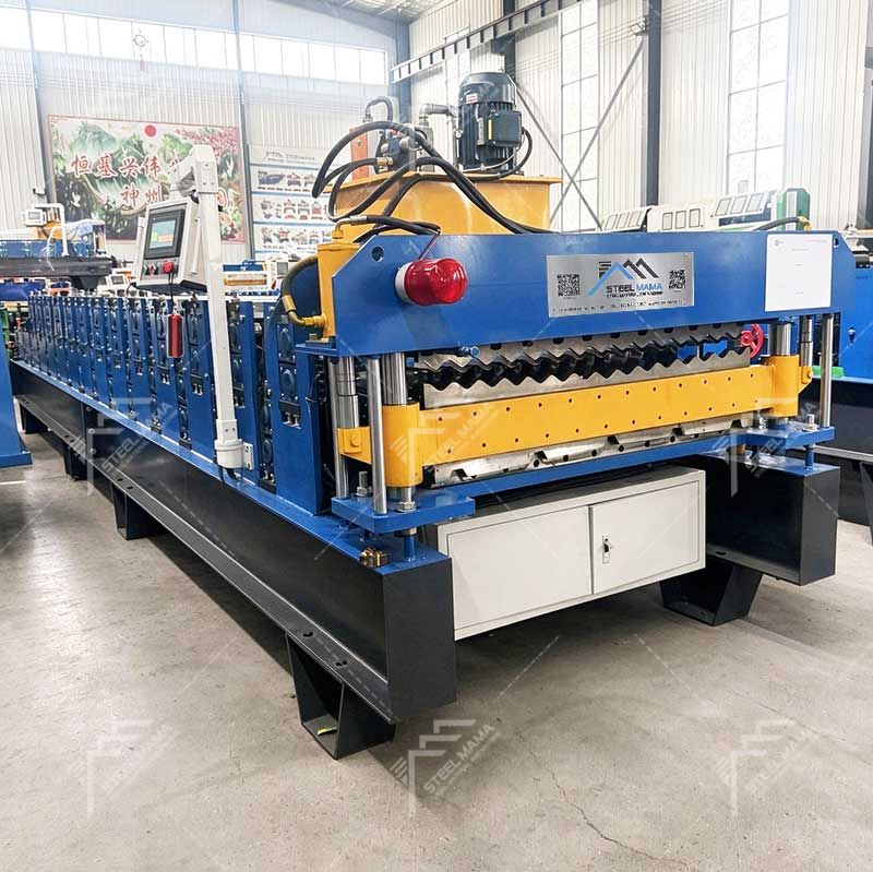 Dominican Popular High Standard 988 Corrugated & 1010 IBR Roofing Panel Double Layer Forming Machine Line