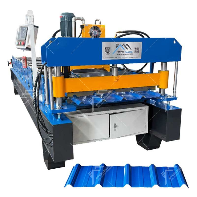 Steelmama Cameroon Popular 840 Trapezoidal Cold Roof Panel Sheet Roll Forming Machine for Sale