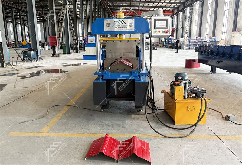 color steel ridge cap roof sheet machine