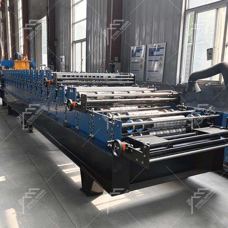 Premium 988 Corrugated & 1000 Trapezoidal & 996 Wall Panel Three Layer Roof Sheet Roll Forming Machine Line for Palestine