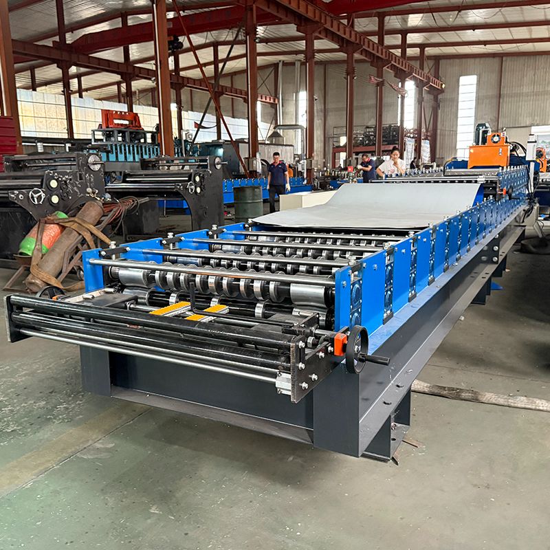 Zimbabwe Popular High Performance 720 Trapezoidal & 836 Corrugated Roofing Sheet Double Layer Machine