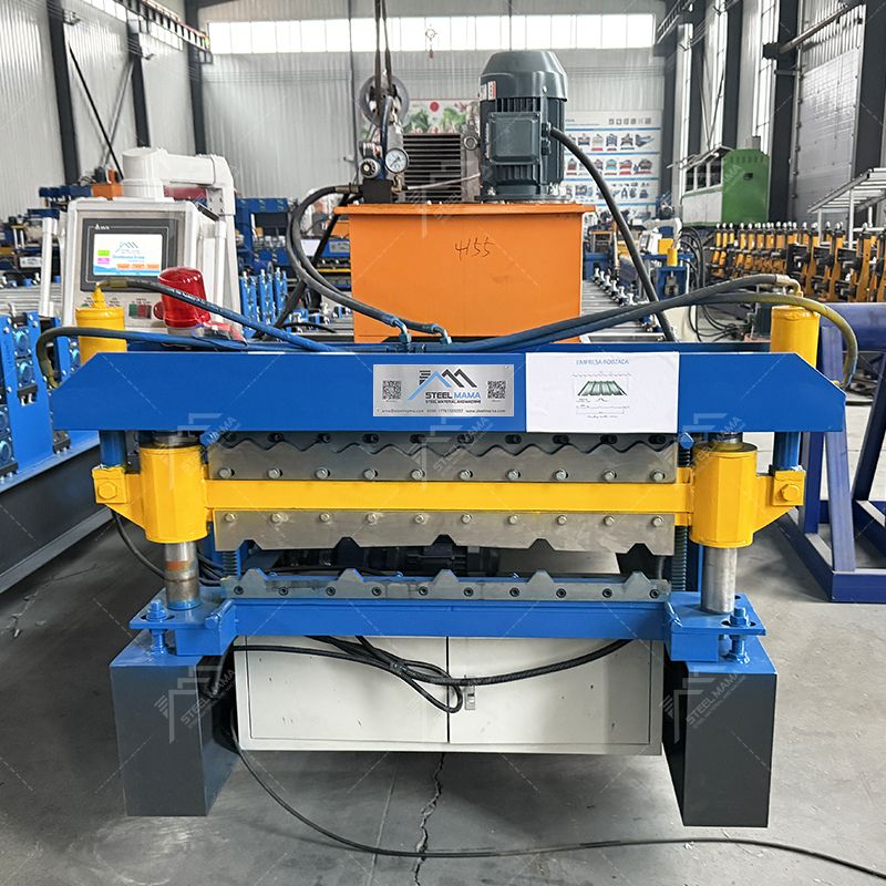 Bolivia Popular High Productivity 836 Corrugated & 840 Trapezoidal Roofing Sheet Double Layer Machine