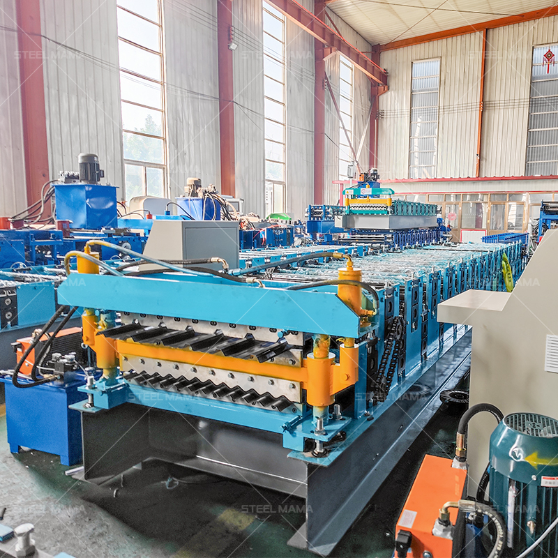 Manufacturers Automatic Metal Steel Double Layer TR6 IBR Sheet And 988 Corrugated Arc Roof Roll Forming Machine