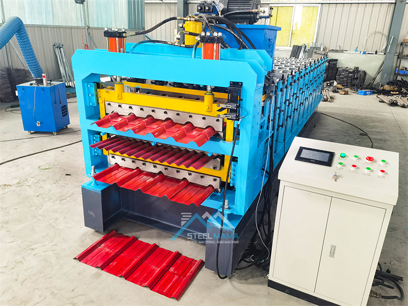three layer tile roof forming machine