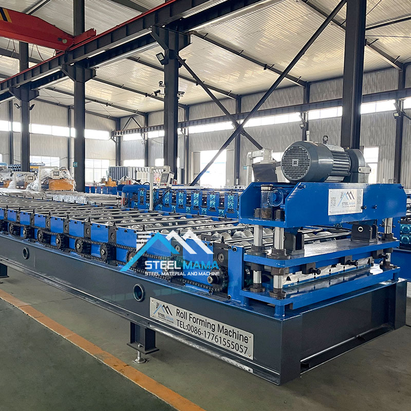 Indonesia Popular Full Automatic 1000 G550 IBR TR5 Color Steel Trapezoidal Sheet Metal Roofing Cold Roll Forming Machine