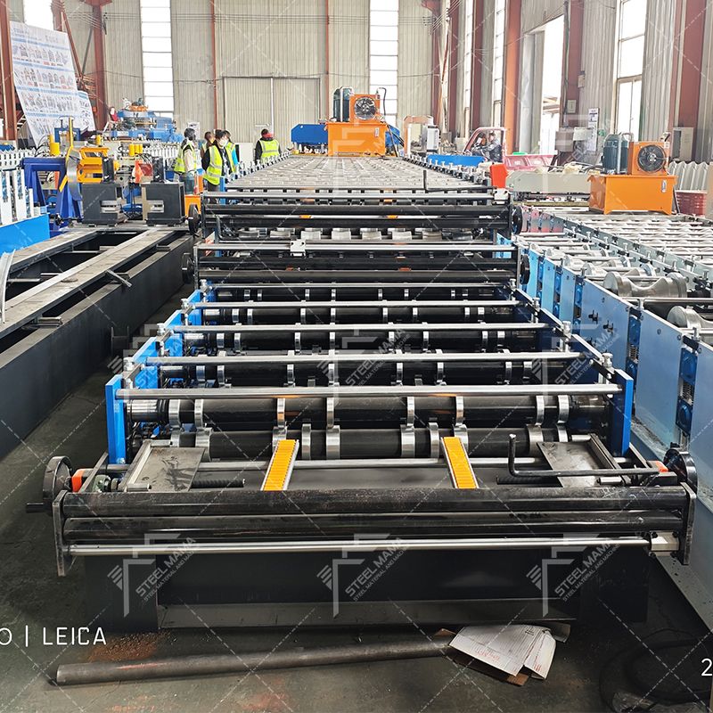 Mexico Popular TR4 Trapezoidal & R101 IBR & 966 Metal Steel Glazed Tile Triple Layer Roof Sheet Roll Forming Machine
