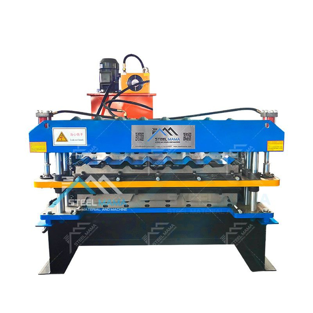 Honduras Popular TR4 Trapezoidal And R101 IBR Double Layer Roofing Sheet Roll Forming Machine