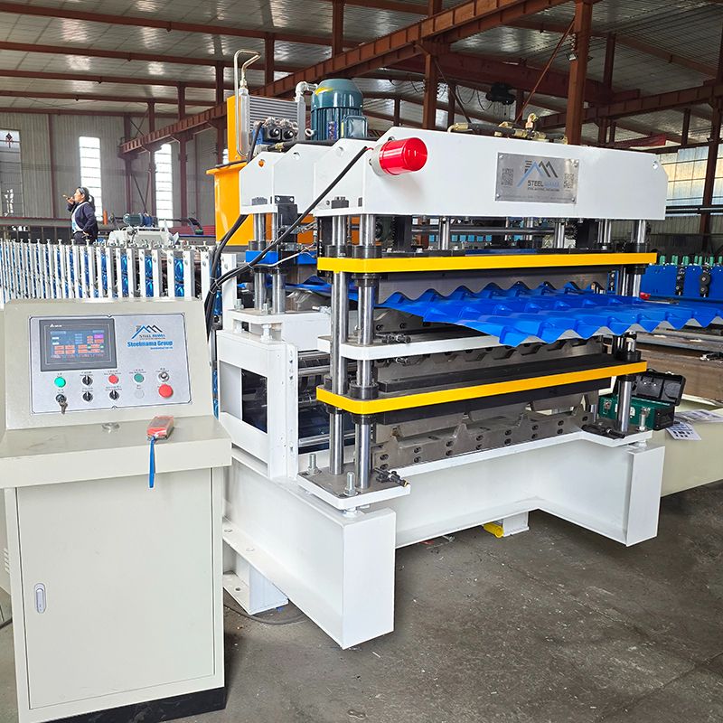 Guatemala Popular High Performance 1000 Tile & R101 IBR & TR4 IBR Three Layer Roofing Sheet Machine