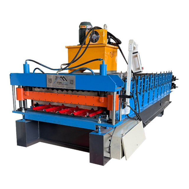 Bolivia Popular High Performance 840 Trapezoidal & 836 Corrugated Roofing Sheet Double Layer Machine